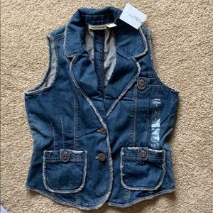 NWT DKNY jeans vest / top S